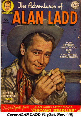 Cover to ALAN LADD #1 (Oct.-Nov. '49).