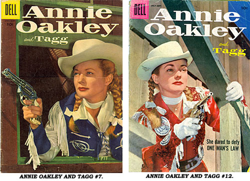 Covers to ANNIE OAKLEY AND TAGG #7 and #12.