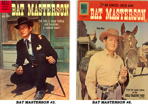 Covers to BAT MASTERSON #3 and BAT MASTERSON #8.