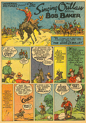 "The Singing Outlaw" was in FUNNIES #24 (Sept. '38).