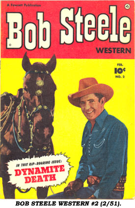 Cover to BOB STEELE WESTERN #2 (2/51).