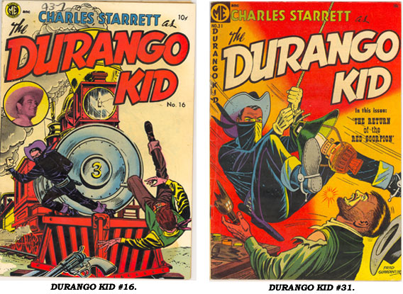 Covers to DURANGO KID #16 and #31.