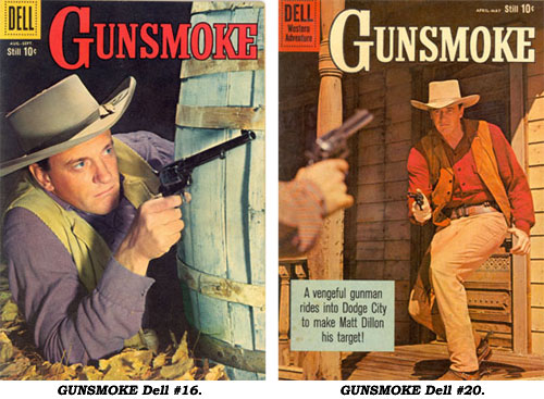 Covers to GUNSMOKE #16 and #20.