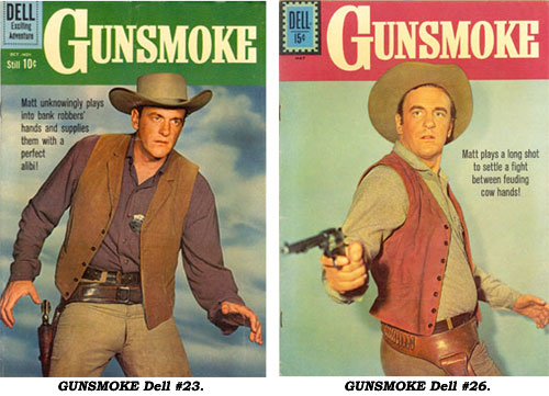 Covers to GUNSMOKE #23 and #26.