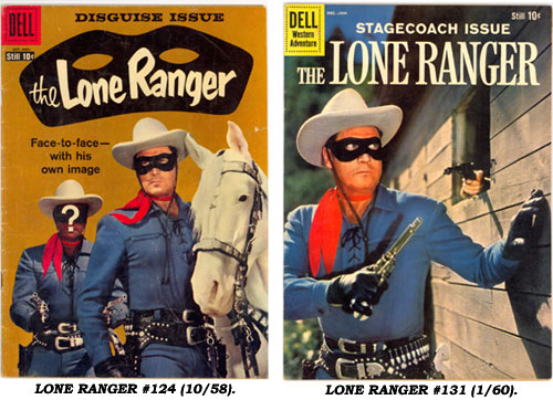 LONE RANGER #124 (10/58) and #131 (1/60).