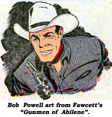 Bob Powell art from Fawcett's "Gunmen of Abilene".