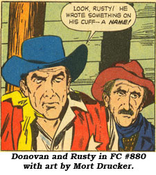 Donovan and Rusty in FC #880 with art by Mort Drucker.