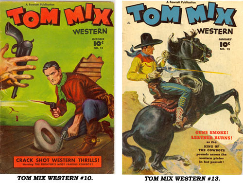 Covers to TOM MIX WESTERN #10 and #13.