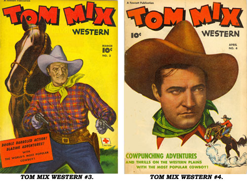 Covers to TOM MIX WESTERN #3 and #4.