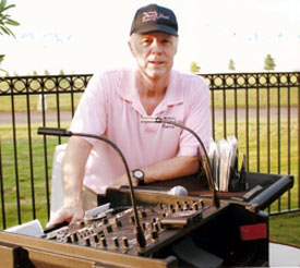 Longtime Memphis D-J Alex Ward provided all the oldies rock ‘n’ roll for the pool party.