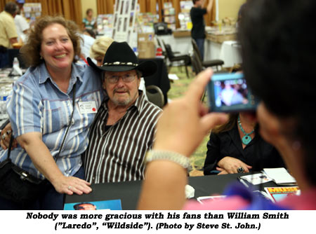 Nobody was more gracious with his fans than William Smith ("Laredo", "Wildside").  (Photo by Steve St. John.)