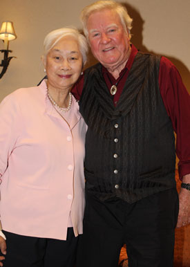 Lisa Lu and James Best. They worked together in Columbia’s “The Mountain Road” (‘60).
