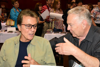 James Darren and Boyd Magers deep in conversation.