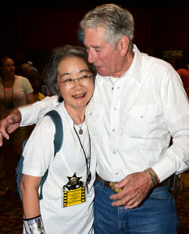 Bob Fuller with his loyal fan for many years from Japan, Atsuko Yamagouchi.