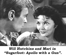 Will Hutchins and Mari in "Sugarfoot: Apollo With a Gun".