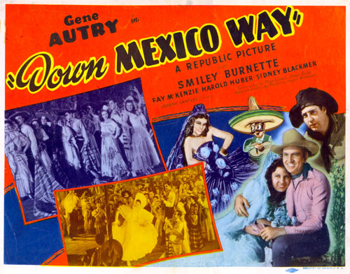Title card for "Down Mexico Way".