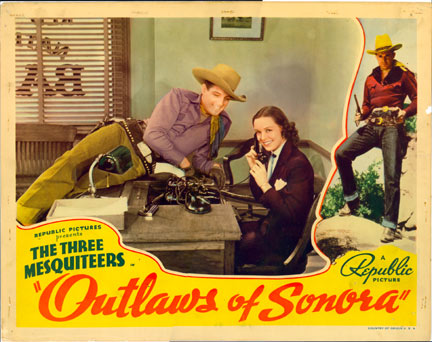 "Outlaws of Sonora" Bob Livingston and Jean Joyce.