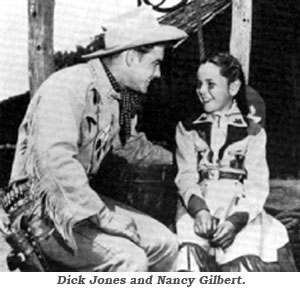Dick Jones and Nancy Gilbert as Buffalo Bill Jr. and Calamity.