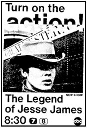 TV GUIDE ad for "The Legend of Jesse James".