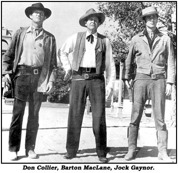 Don Oollier, Barton MacLane, Jock Gaynor from "The Outlaws".