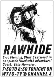 "Rawhide" ad from TV GUIDE.