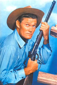 Chuck Connors as "The Rifleman".