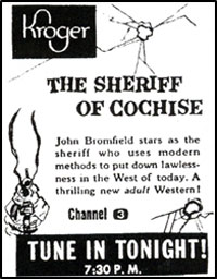Ad for "Sheriff of Cochise".