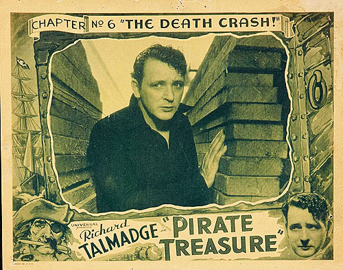 Richard Talmadge in "Pirate Treasure" Lobby card from Ch. 6.