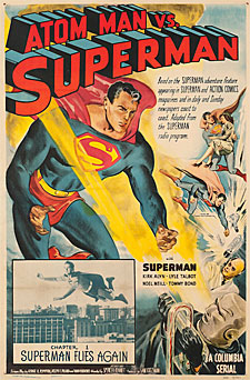Movie poster for "Atom Man Vs. Superman".