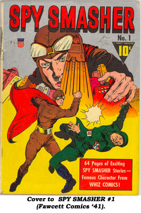 Cover to SPY SMASHER #1 (Fawcett Comics '41).
