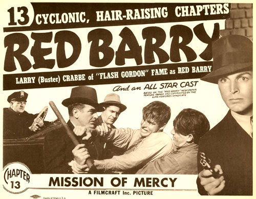 Title card for Chapter 13 of "Red Barry", "Mission of Mercy".