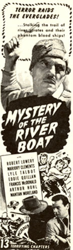 "Mystery of the Riverboat" ad.