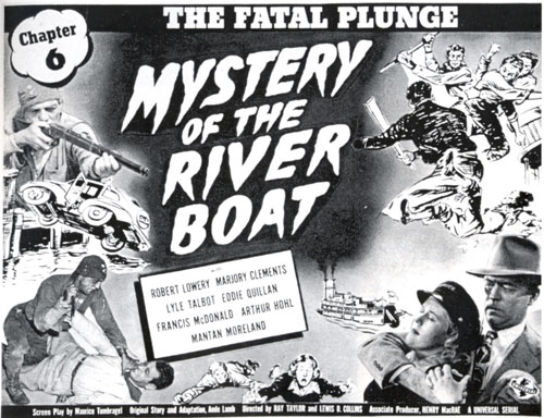 Title card for Chapter 6 of "Mystery of the Riverboat".