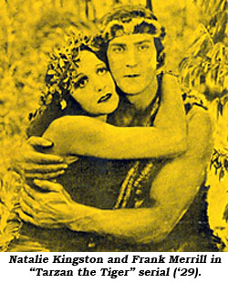 Natalie Kingston and Frank Merrill in "Tarzan the Tiger" serial ('29).