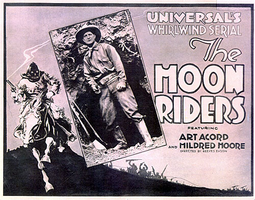 Title card for The Moon Riders" serial (1920)  starring Art Acord.