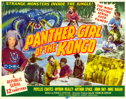 Title card for "Panther Girl of the Kongo".