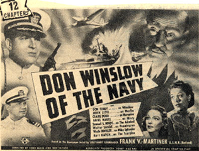 Newspaper ad for "Don Winslow of the Navy".