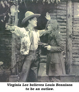Virginia Lee believes Louis Bennison to be an outlaw.
