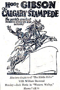 Newspaper ad for Calgary Stampede.