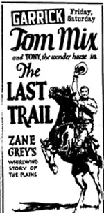 "The Last Trail" ad