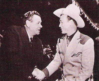 Babe Ruth with Roy Rogers.