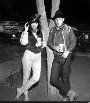 Will “Sugarfoot” Hutchins and his then wife, Chris, at a 1966 Halloween party thrown by Jimmy Hawkins, Diane McBain and Deborah Walley following the filming of “Spinout” with Elvis Presley. (Photo courtesy Jimmy Hawkins.)