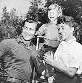 “Cheyenne”—Clint Walker with wife Verna and daughter Valerie. 