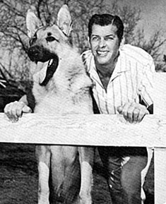 “Adventures of Rin Tin Tin”—James Brown and Rinty. 