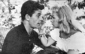 “Laredo”, “Lawman”—Peter Brown and first wife of five, actress 
Diane Jergens (‘58-‘60). 
