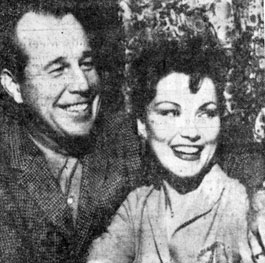 Actress Debra Paget, 27, and director Budd Boetticher, 44, were married March 28, 1960 in a Tiajuana, Mexico cafe. After three weeks of marriage Debra moved out of their apartment into her mother's apartment following a quarrel with Budd. Their divorce became final on August 24, 1961.