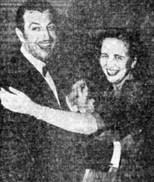 Robert Taylor dances with the President’s daughter, Miss Margaret Truman, during the Navy Relief Society Ball in Washington. Taylor was a Naval Reserve Officer.