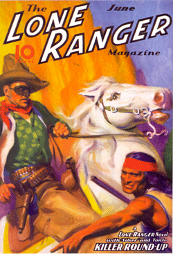 Lone Ranger pulp cover from June, 1937.