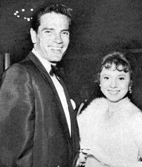 Disney’s “Texas John Slaughter”, Tom Tryon and co-star Betty Lynn in 1960. 