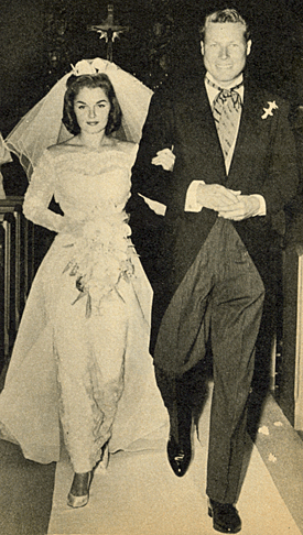 Wedding Day for John (“Laramie”) Smith and Luana Patten. June 4, 1960. 